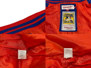 Mitchell&Ness Michelle &amp; Ness Sleeveless Down Vest, Size M, Orange, 6076A280539, Excellent Condition, Used, 4c069663