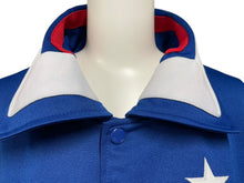 Load image into Gallery viewer, mitchell&amp;ness ミッチェルアンドネス 76ers 半袖シャツ シクサーズ スター 星 ブルー ポリエステル サイズ52 美品 中古 4c069664