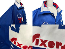 画像をギャラリービューアに読み込む, mitchell&amp;ness ミッチェルアンドネス 76ers 半袖シャツ シクサーズ スター 星 ブルー ポリエステル サイズ52 美品 中古 4c069664