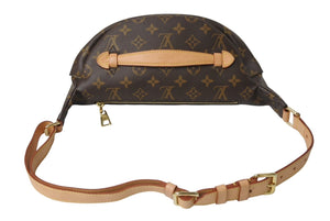 極美品 LOUIS VUITTON ルイヴィトン ボディバッグ M43644 バムバッグ ブラウン モノグラムキャンバス 中古 4c069736