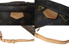 Load image into Gallery viewer, 極美品 LOUIS VUITTON ルイヴィトン ボディバッグ M43644 バムバッグ ブラウン モノグラムキャンバス 中古 4c069736