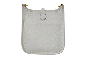 新品同様 HERMES エルメス エブリンTPM ゴールド金具 ショルダーバックB刻印 ニューホワイト中古 4c069741