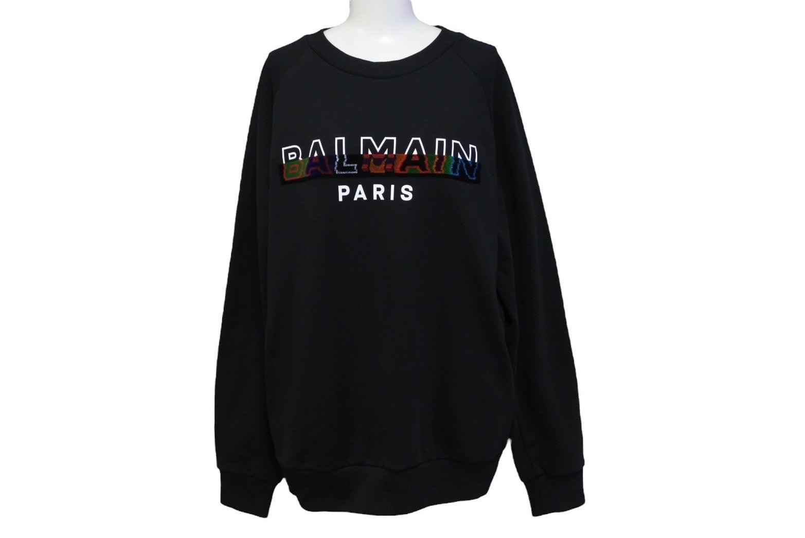 極美品 BALMAIN バルマン スウェットシャツ トレーナー ブランドロゴ JS004BB26 コットン ブラック マルチカラー 中古  4c069783 – Casanova Vintage