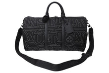 画像をギャラリービューアに読み込む, LOUIS VUITTON ルイヴィトン キーポルバンドリエール50 ボストンバッグ M21428 LVスノーカプセルコレクション ナイロン レザー 美品 中古 4c069825