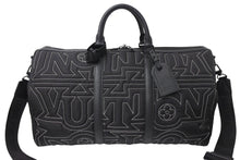 画像をギャラリービューアに読み込む, LOUIS VUITTON ルイヴィトン キーポルバンドリエール50 ボストンバッグ M21428 LVスノーカプセルコレクション ナイロン レザー 美品 中古 4c069825