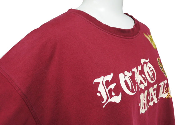 ECKO Echo Dragon Print Tops Short Sleeve T-shirt Bordeaux Made in South Africa Size L Good Condition Used 4c069865