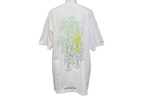 CHROME HEARTS クロムハーツ Back Cemetery Cross Tee 半袖Tシャツ サイズL セメタリークロス プリント ホワイト 美品 中古 4c070141