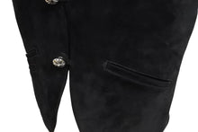 画像をギャラリービューアに読み込む, CHROME HEARTS クロムハーツ CLASSIC 2B SUD ベスト サイズM スエード クロスボールボタン シルバー925 カーフレザー 美品 中古 4c070155