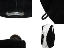 画像をギャラリービューアに読み込む, CHROME HEARTS クロムハーツ CLASSIC 2B SUD ベスト サイズM スエード クロスボールボタン シルバー925 カーフレザー 美品 中古 4c070155