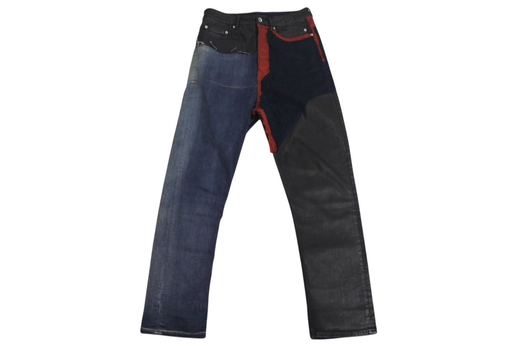 RICK OWENS リックオウエンス DETROIT PATCH DENIM デトロイト パッチ デニム FW19 DRKSHDW サイズ 31 美品 中古 4c071709