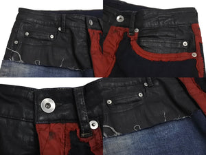 RICK OWENS リックオウエンス DETROIT PATCH DENIM デトロイト パッチ デニム FW19 DRKSHDW サイズ 31 美品 中古 4c071709