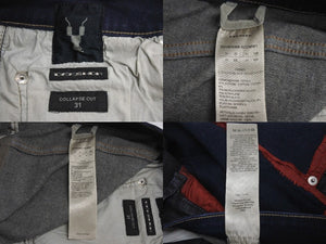 RICK OWENS リックオウエンス DETROIT PATCH DENIM デトロイト パッチ デニム FW19 DRKSHDW サイズ 31 美品 中古 4c071709