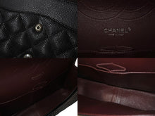 画像をギャラリービューアに読み込む, 極美品 CHANEL シャネル マトラッセ30 Wフラップ Wチェーン ショルダーバッグ 18番台 キャビアスキン ブラック シルバー金具 中古 4c070385