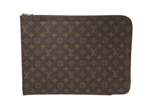 Load image into Gallery viewer, 極美品 LOUIS VUITTON ルイヴィトン クラッチバッグ ポッシュドキュマン モノグラムキャンバス ブラウン M53456 中古 4c070552