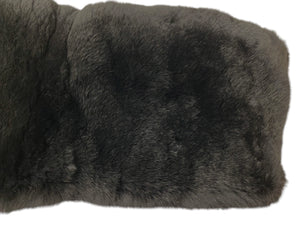 CHANEL Dekacoco Mark Lapin Neck Warmer Muffler Lapin Black White Good Condition Used 4c070624
