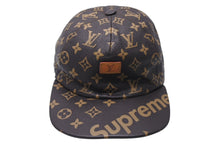 Load image into Gallery viewer, LOUIS VUITTON x SUPREME ルイヴィトン x シュプリーム 5-Panel Hat 5パネル キャップ MP1879 モノグラム 美品 中古 4c070857