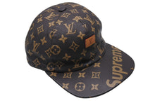 Load image into Gallery viewer, LOUIS VUITTON x SUPREME ルイヴィトン x シュプリーム 5-Panel Hat 5パネル キャップ MP1879 モノグラム 美品 中古 4c070857