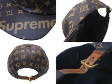 Load image into Gallery viewer, LOUIS VUITTON x SUPREME ルイヴィトン x シュプリーム 5-Panel Hat 5パネル キャップ MP1879 モノグラム 美品 中古 4c070857