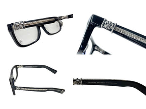 極美品 CHROME HEARTS クロムハーツ BSフレア サングラス 55◻︎18-135 アイウェア ブラック シルバー925 中古 4c071050