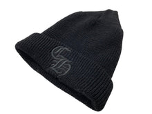 画像をギャラリービューアに読み込む, 極美品 CHROME HEARTS クロムハーツ CHロゴ ニットキャップ ビーニー サマーニット ブラック ウール ONE SIZE 刺繍 中古 4c071077