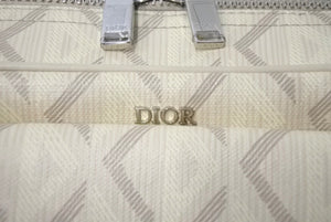 新品未使用 DIOR ディオール Hit The Road ヒット ザ ロード メッセンジャー バッグ CD ダイヤモンド ホワイト 中古 4c071155