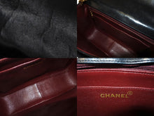 Load image into Gallery viewer, CHANEL シャネル ビジューチェーン ショルダーバッグ 2番台 ラムスキン ココマーク キルティング ブラック 美品 中古 4c071161