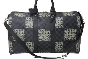 新品同様 LOUIS VUITTON ルイヴィトン クリストファーネメス ボストンバッグ キーポル45バンドリエール N41573 中古 4c071180