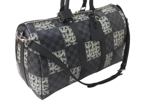 新品同様 LOUIS VUITTON ルイヴィトン クリストファーネメス ボストンバッグ キーポル45バンドリエール N41573 中古 4c071180