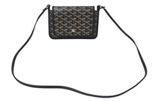 画像をギャラリービューアに読み込む, 極美品 GOYARD ゴヤール プリュメ ショルダーバッグ レザー PVC ブラックシルバー金具中古 4c074372