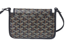 画像をギャラリービューアに読み込む, 極美品 GOYARD ゴヤール プリュメ ショルダーバッグ レザー PVC ブラックシルバー金具中古 4c074372
