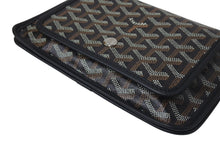 画像をギャラリービューアに読み込む, 極美品 GOYARD ゴヤール プリュメ ショルダーバッグ レザー PVC ブラックシルバー金具中古 4c074372
