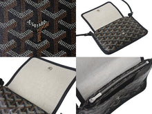 画像をギャラリービューアに読み込む, 極美品 GOYARD ゴヤール プリュメ ショルダーバッグ レザー PVC ブラックシルバー金具中古 4c074372