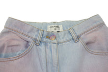 Load image into Gallery viewer, 極美品 CHANEL シャネル グラデーション ココマーク ワイドデニムパンツ ジーンズ P76361V68290 サイズ 34 中古 4c074510