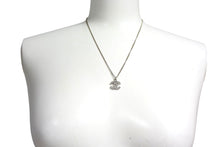 Load image into Gallery viewer, 極美品 CHANEL シャネル ネックレス チョーカー ココマーク ラインストーン 09V メタル ラインストーン シルバー 美品 中古 4c075490