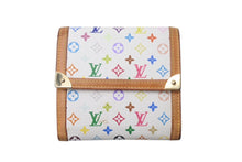 画像をギャラリービューアに読み込む, LOUIS VUITTON ルイ ヴィトン 財布 ポルトモネビエカルトクレディ M92983 モノグラム マルチカラー ホワイト 村上隆 ゴールド金具 良品 中古 4c076220