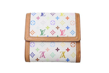 画像をギャラリービューアに読み込む, LOUIS VUITTON ルイ ヴィトン 財布 ポルトモネビエカルトクレディ M92983 モノグラム マルチカラー ホワイト 村上隆 ゴールド金具 良品 中古 4c076220