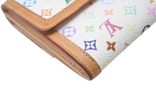 画像をギャラリービューアに読み込む, LOUIS VUITTON ルイ ヴィトン 財布 ポルトモネビエカルトクレディ M92983 モノグラム マルチカラー ホワイト 村上隆 ゴールド金具 良品 中古 4c076220