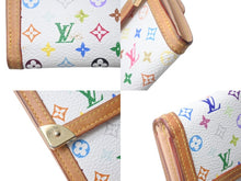 画像をギャラリービューアに読み込む, LOUIS VUITTON ルイ ヴィトン 財布 ポルトモネビエカルトクレディ M92983 モノグラム マルチカラー ホワイト 村上隆 ゴールド金具 良品 中古 4c076220