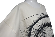 Load image into Gallery viewer, 新品未使用 HELLSTAR ヘルスター 23FW アイボール 半袖Ｔシャツ ホワイト プリント BRAINWASHED？ トップス サイズL 中古 4c075175