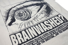 Load image into Gallery viewer, 新品未使用 HELLSTAR ヘルスター 23FW アイボール 半袖Ｔシャツ ホワイト プリント BRAINWASHED？ トップス サイズL 中古 4c075175