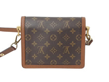 画像をギャラリービューアに読み込む, LOUIS VUITTON ルイヴィトン モノグラム リバース ドーフィーヌ ミニ ショルダーバッグ M45959 ブラウン モノグラムキャンバス レザー ゴールド金具 美品 中古 4c072831