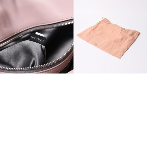 Very good condition MIUMIU Matelasse one shoulder bag RP0233 Nappa leather Bijou chain Pink Silver hardware Used 4a000514