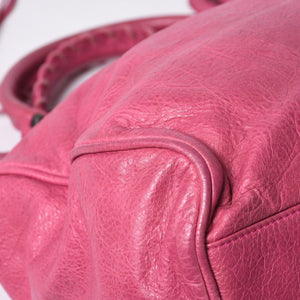 BALENCIAGA Giant City Balenciaga Giant City 2WAY bag 235216 Leather Pink Silver hardware Good condition Used 4a000150