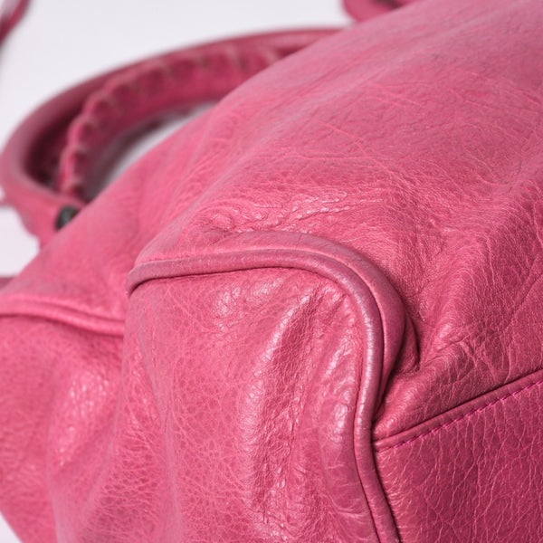 BALENCIAGA Giant City Balenciaga Giant City 2WAY bag 235216 Leather Pink Silver hardware Good condition Used 4a000150