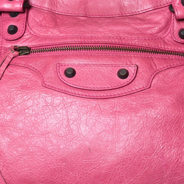BALENCIAGA Giant City Balenciaga Giant City 2WAY bag 235216 Leather Pink Silver hardware Good condition Used 4a000150