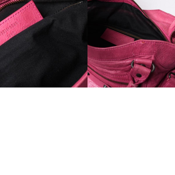 BALENCIAGA Giant City Balenciaga Giant City 2WAY bag 235216 Leather Pink Silver hardware Good condition Used 4a000150