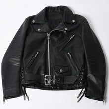 画像をギャラリービューアに読み込む, 極美品 CHROME HEARTS クロムハーツ JJ DEAN JJ ディーン ダガージップ ライダース レザージャケット サイズS ブラック 中古 4a000613