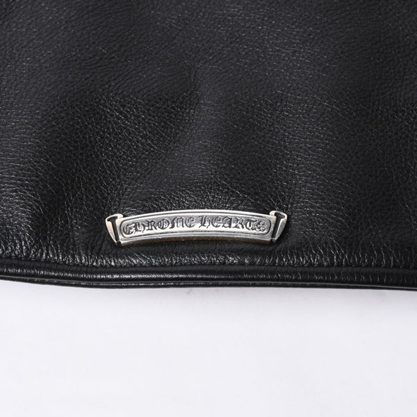 極美品 CHROME HEARTS クロムハーツ JJ DEAN JJ ディーン ダガージップ ライダース レザージャケット サイズS ブラック 中古 4a000613