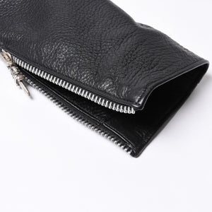 極美品 CHROME HEARTS クロムハーツ JJ DEAN JJ ディーン ダガージップ ライダース レザージャケット サイズS ブラック 中古 4a000613