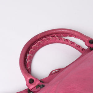 BALENCIAGA Giant City Balenciaga Giant City 2WAY bag 235216 Leather Pink Silver hardware Good condition Used 4a000150